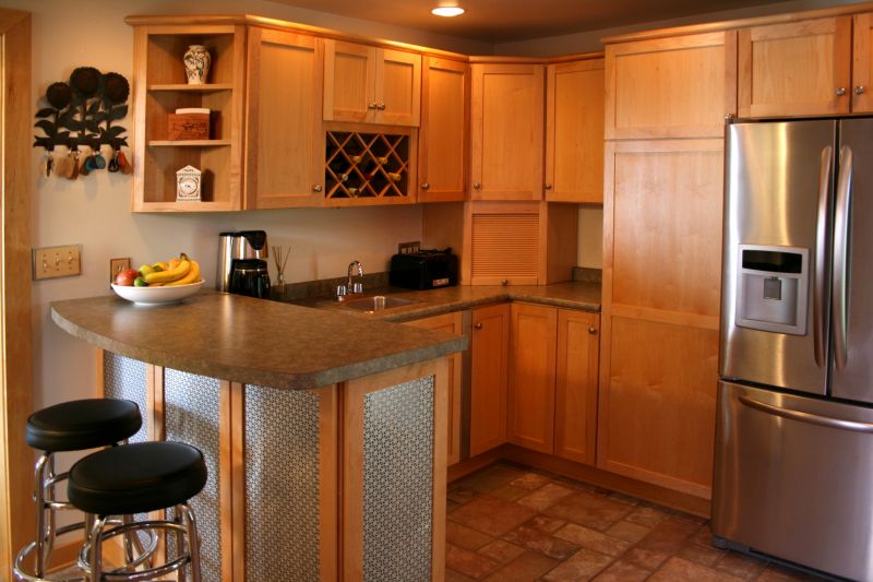 Refaced Cabinets in a Contemporary Kitchen