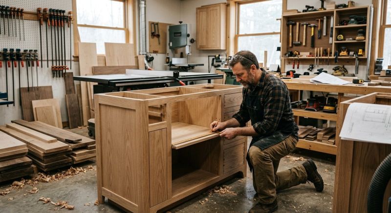 Custom Vanity Installation in Bloomington, IN