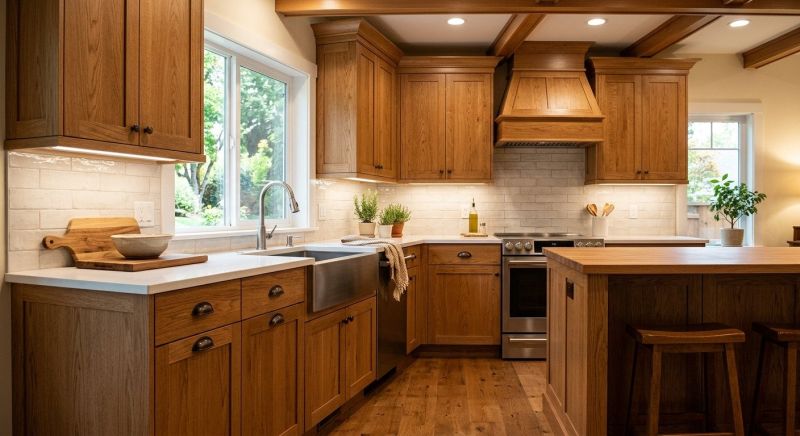 Oak Cabinet Remodeling in Muncie, IN